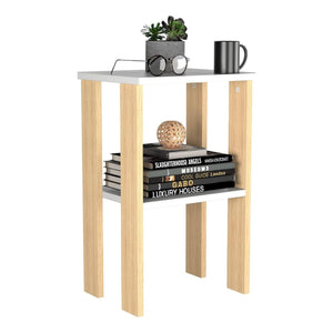 Mesa Auxiliar Lux Blanca - MORU MUEBLES