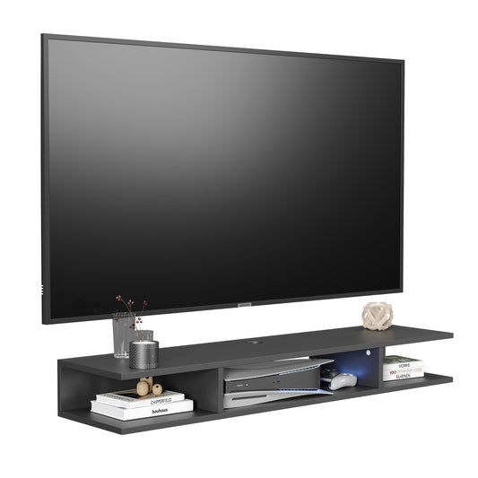 Mueble de TV o Repisa Flotante Aero Negro
