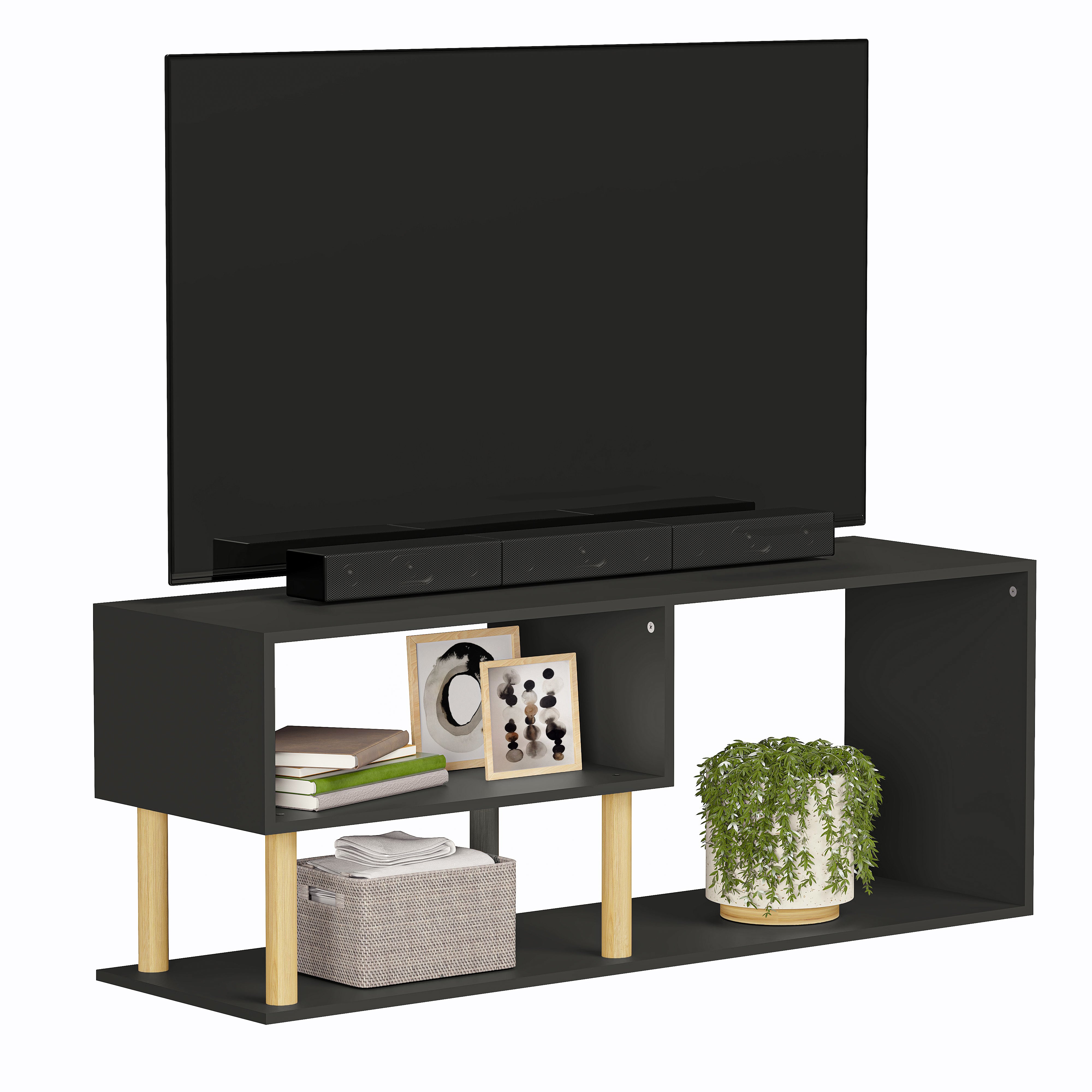 Mueble De TV Vetra Negro MORU MUEBLES mueble-de-tv-vetra-negro-moru-muebles