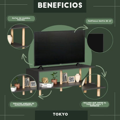 Mueble de TV Tokyo Negro