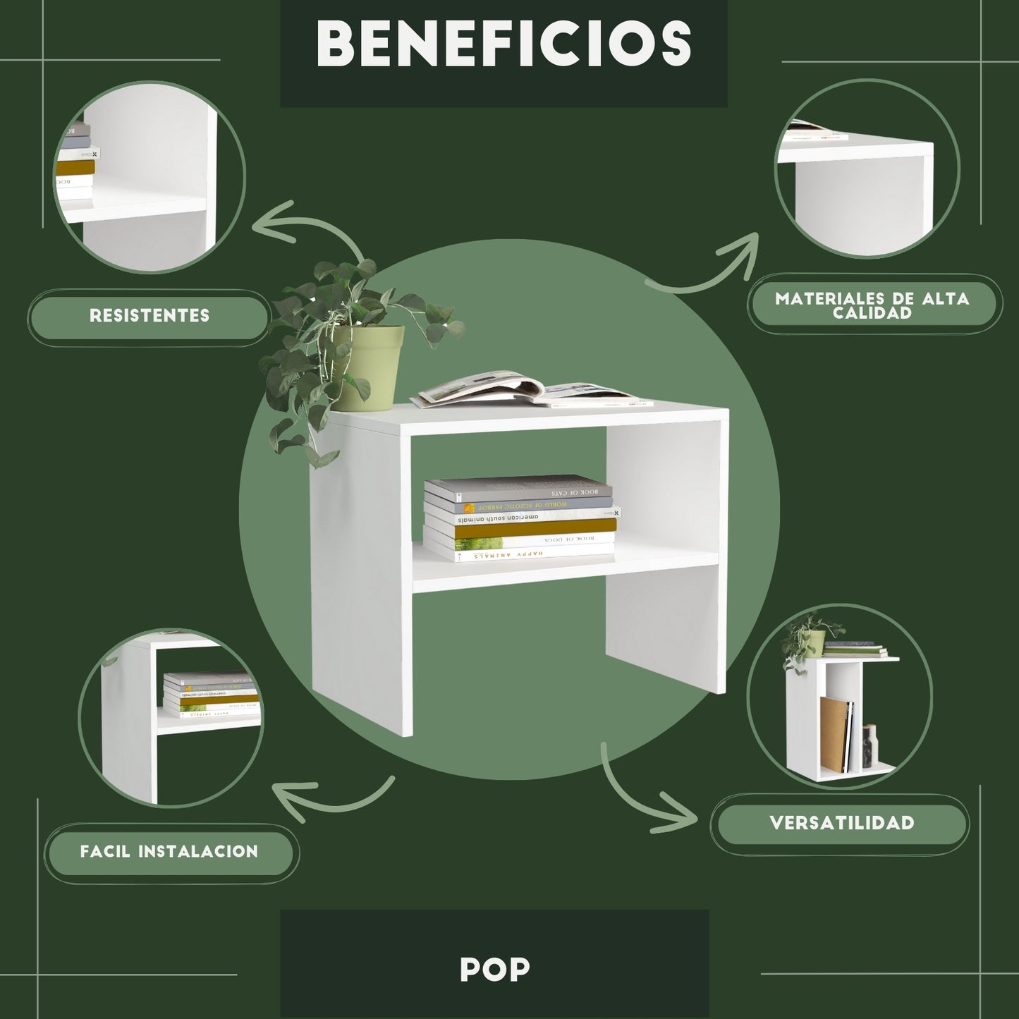 Buró Pop Blanco