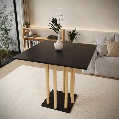 Mesa de Comedor Zuko Negro - MORU MUEBLES