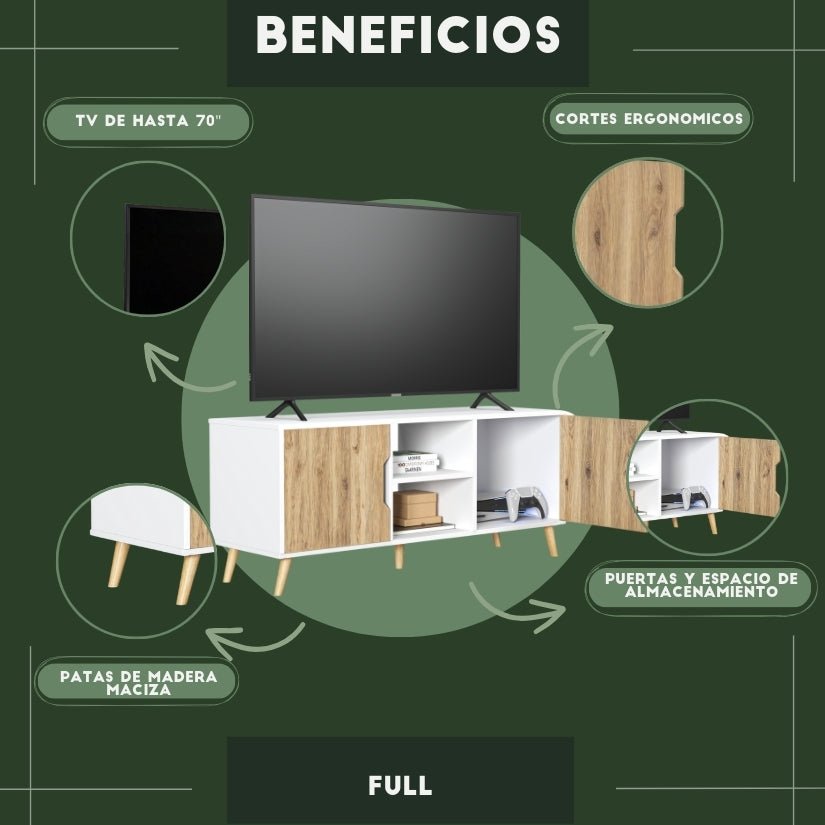 Mueble de TV Full Blanco