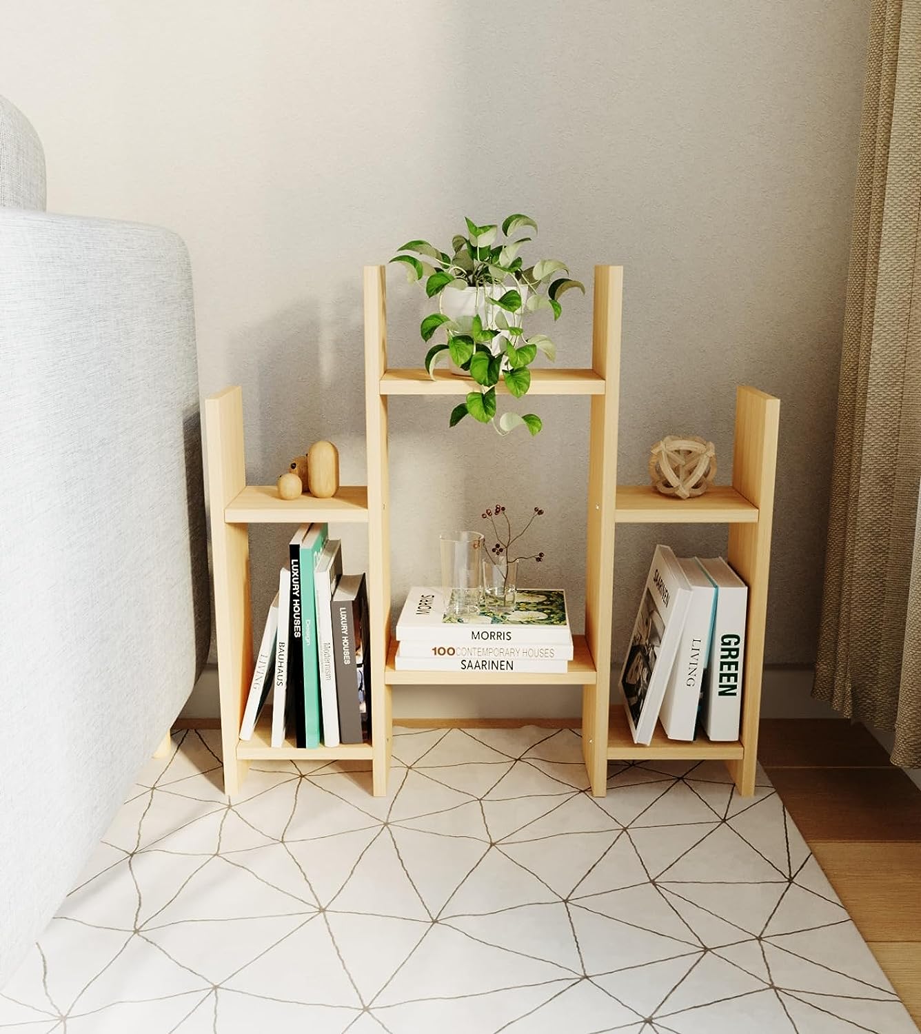 Librero Slim Roble - MORU MUEBLES