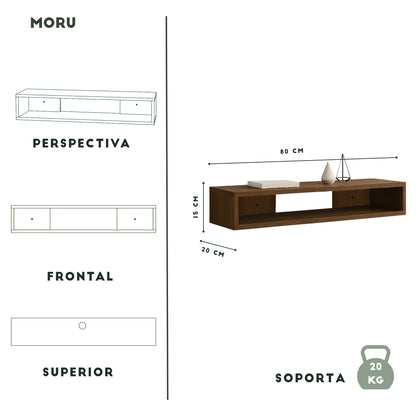 Mueble de TV o Repisa Flotante Lima Latte