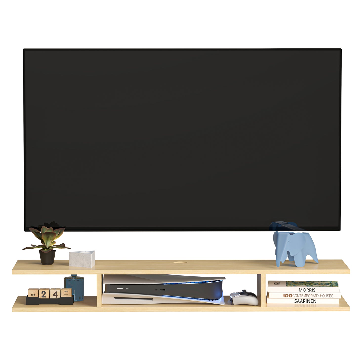 Mueble de TV o Repisa Flotante Aero Roble