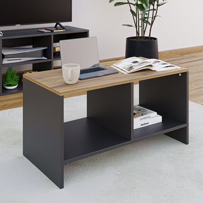 Mesa de Centro Smart  Latte y Negro
