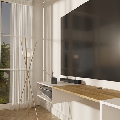Mueble de TV o Repisa Flotante Belto Blanco