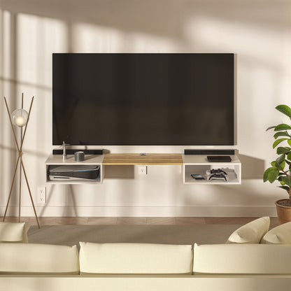 Mueble de TV o Repisa Flotante Belto Blanco