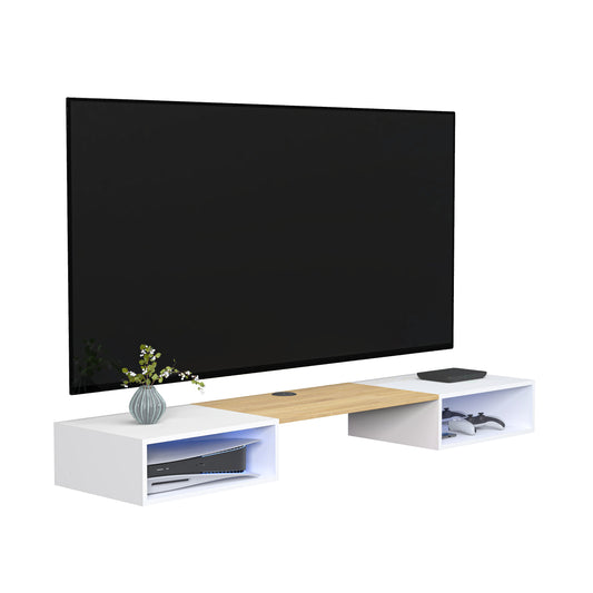 Mueble de TV o Repisa Flotante Belto Blanco