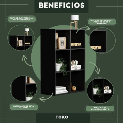 Librero Toko Negro