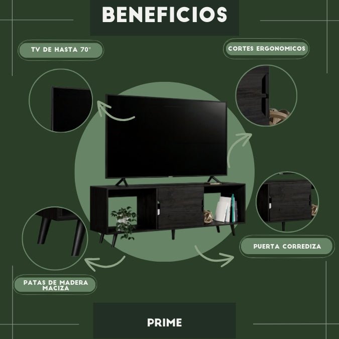 Mueble de TV 70" Prime Anáhuac