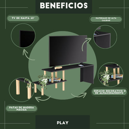 Mueble de TV Play Negro