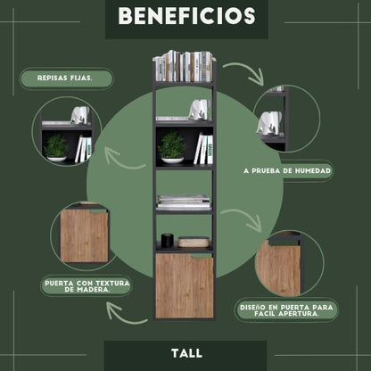 Librero Tall Negro