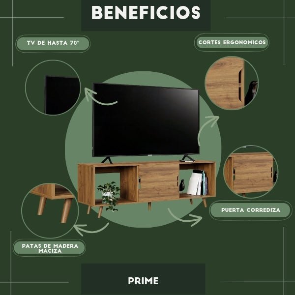 Mueble de TV 70" Prime Latte