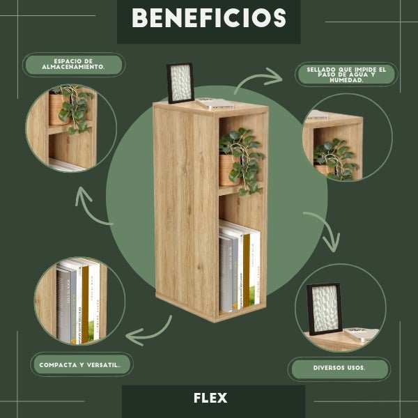 Mesa Auxiliar Flex Roble