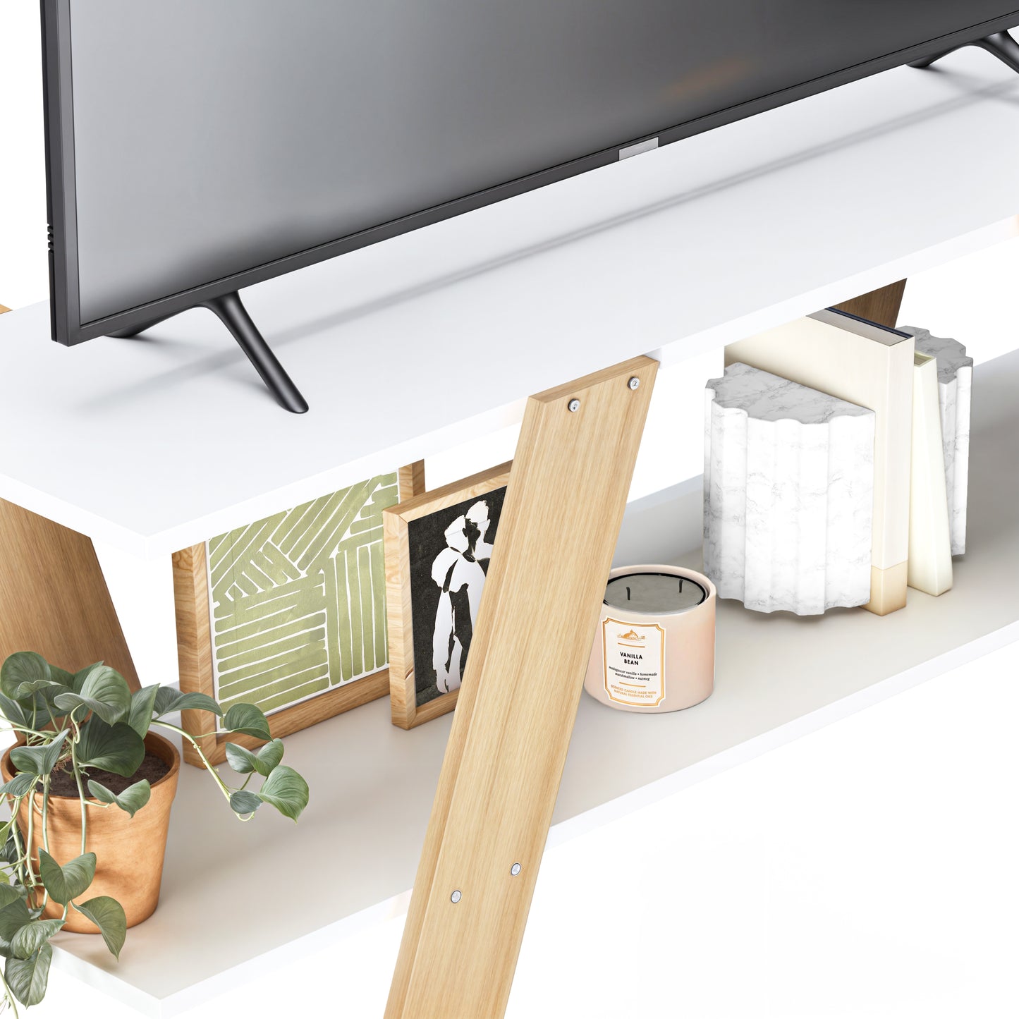 Mueble de TV Rack Blanco