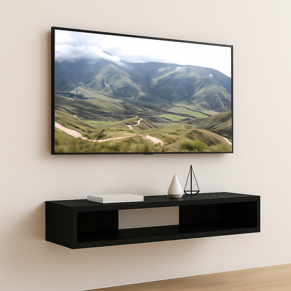 Mueble de TV o Repisa Flotante Lima Negro