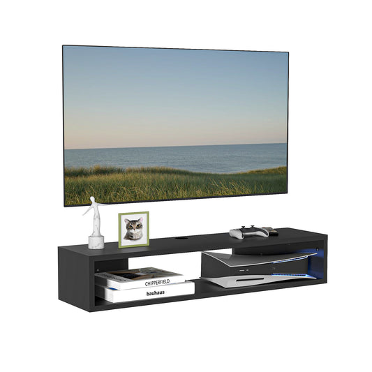 Mueble de TV o Repisa Flotante Lima Negro