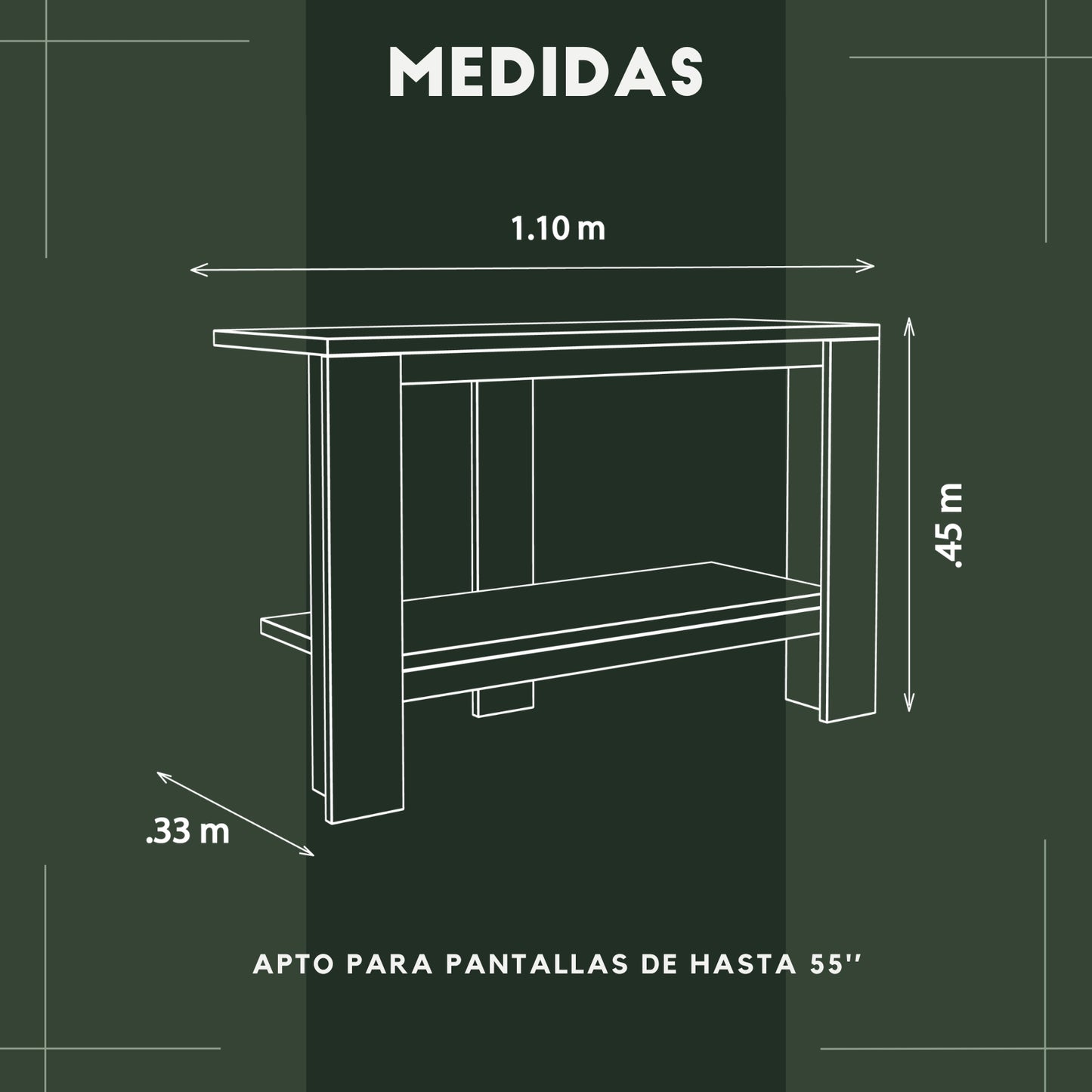 Mueble de TV Frame Blanco