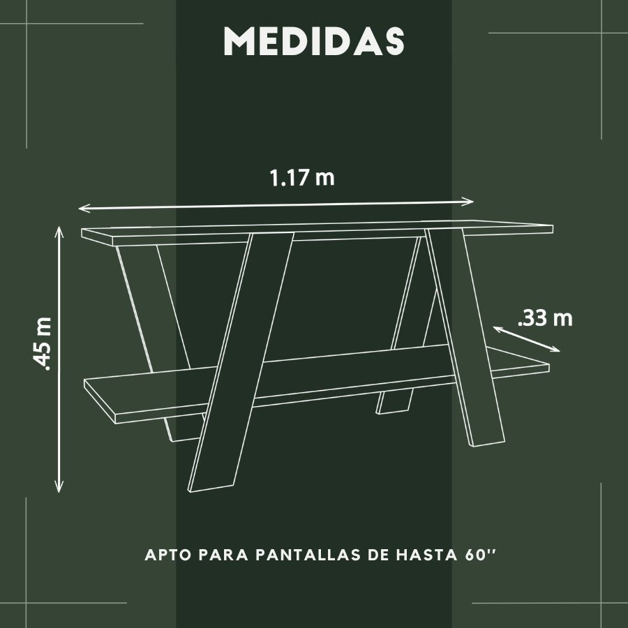 Mueble de TV Rack Latte
