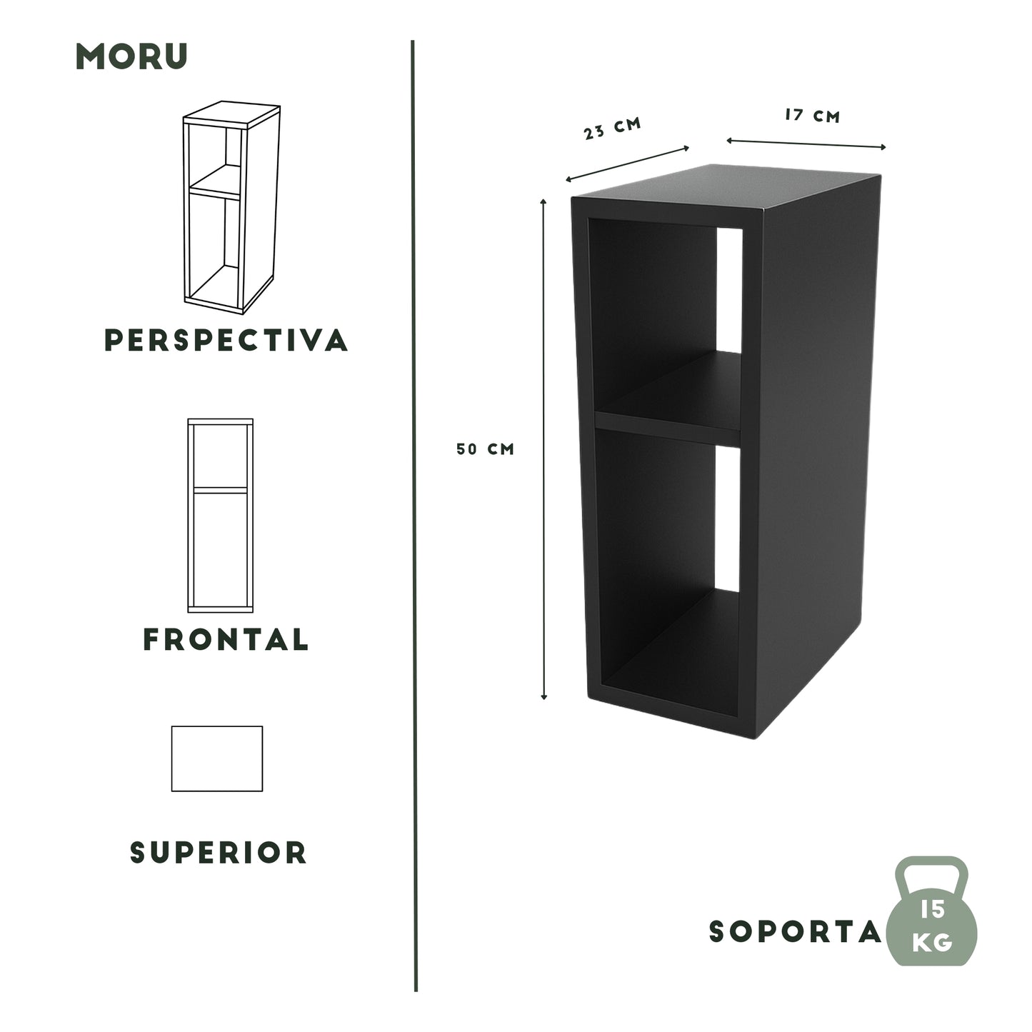 Mesa Auxiliar Flex Negro