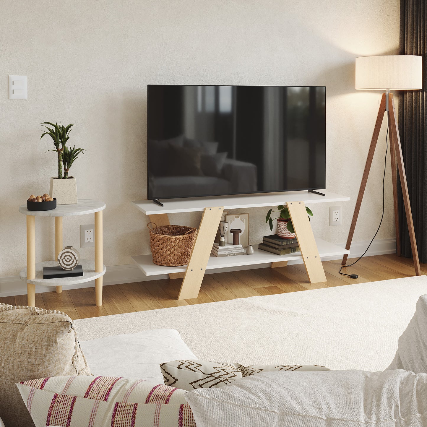 Mueble de TV Rack Blanco