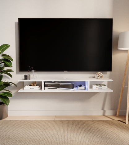 Mueble de TV o Repisa Flotante Aero Blanco