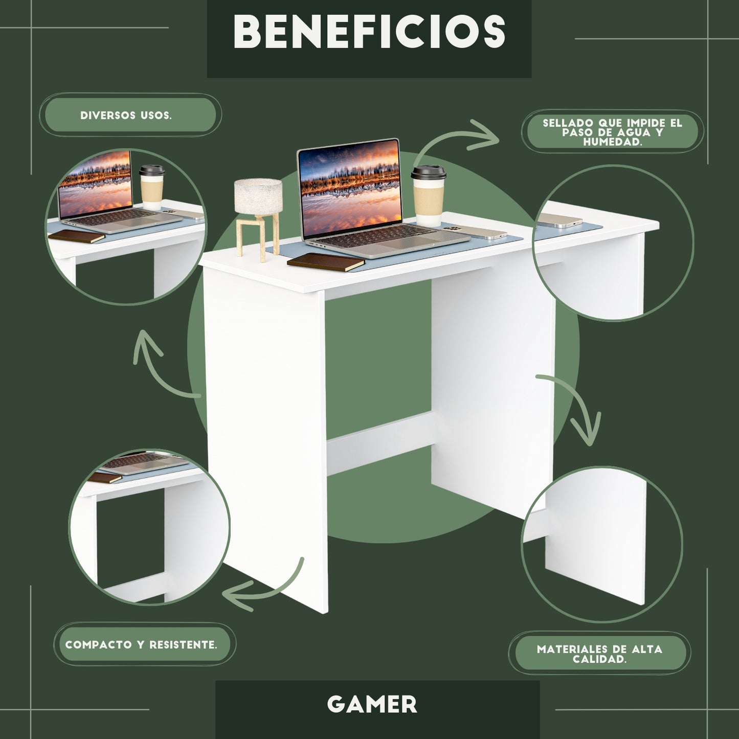 Escritorio Gamer Blanco