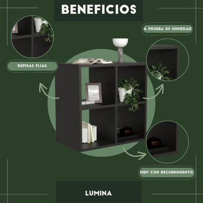 Librero Lumina Negro