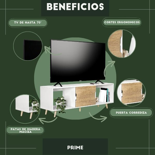 Mueble de TV 70" Prime Blanco