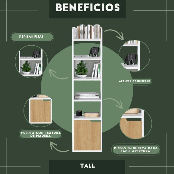 Librero Tall Blanco