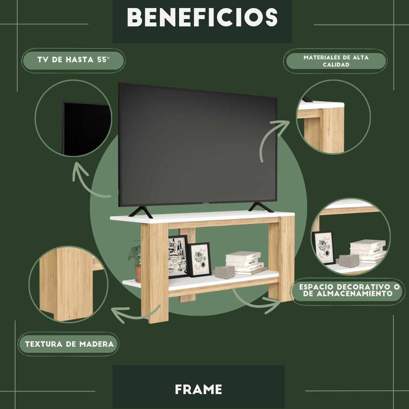Mueble de TV Frame Blanco
