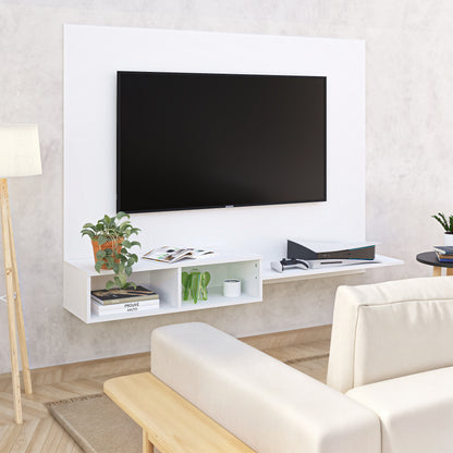 Mueble De Tv Panel Panorama Blanco