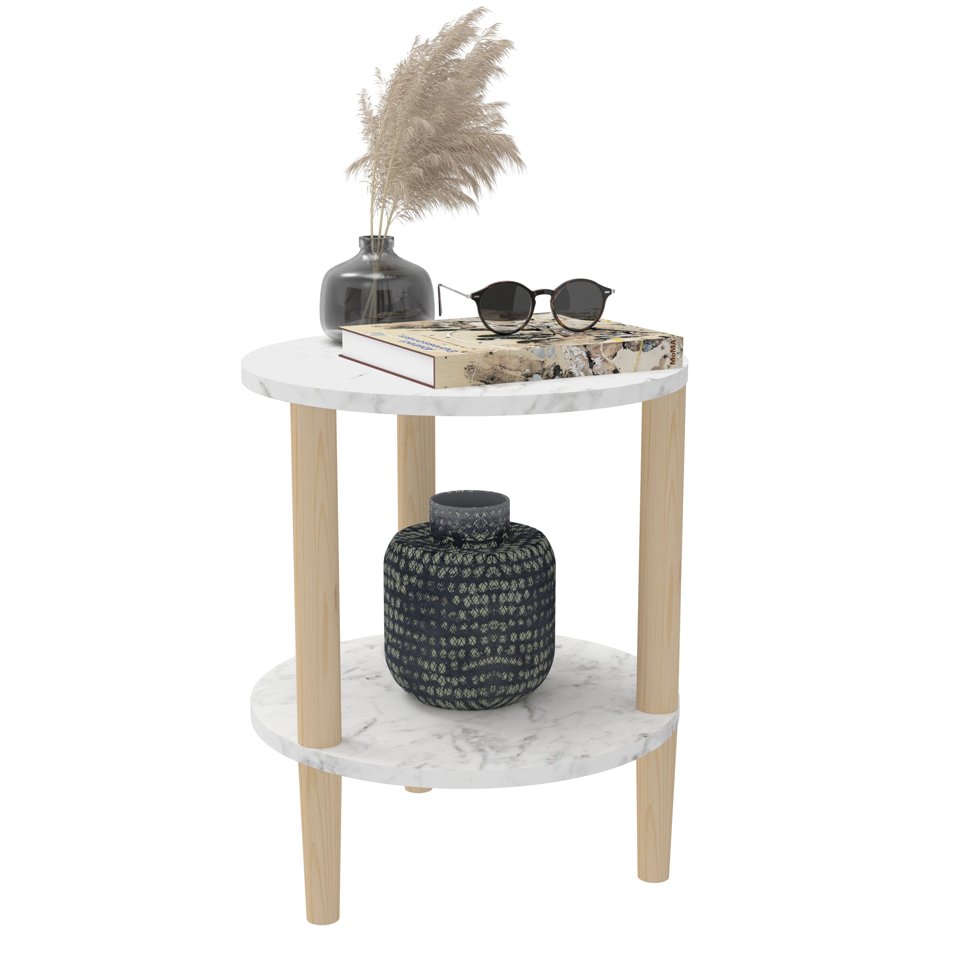 Mesa Auxiliar Stone Mármol - MORU MUEBLES