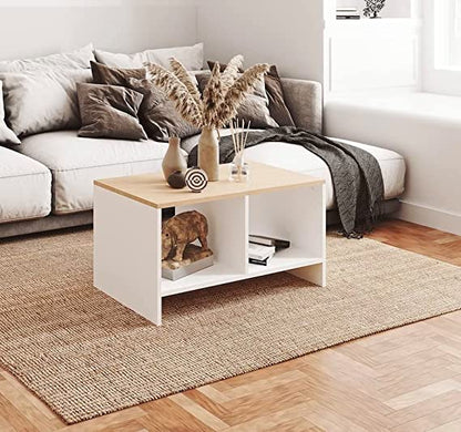 Mesa de Centro Smart  Roble y Blanco