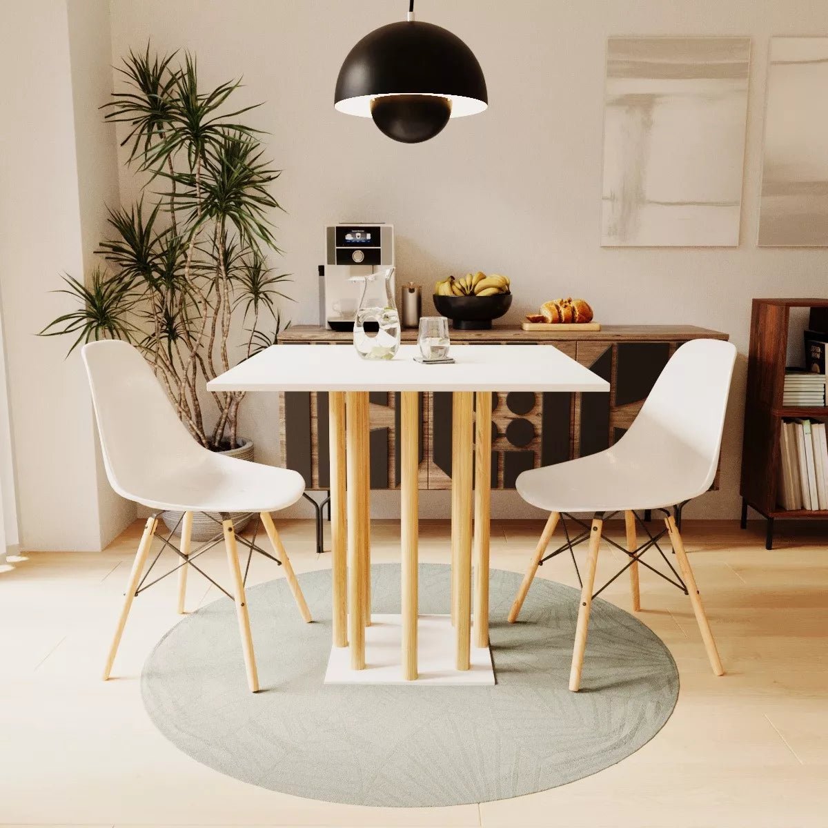 Mesa de Comedor Zuko Blanco - MORU MUEBLES