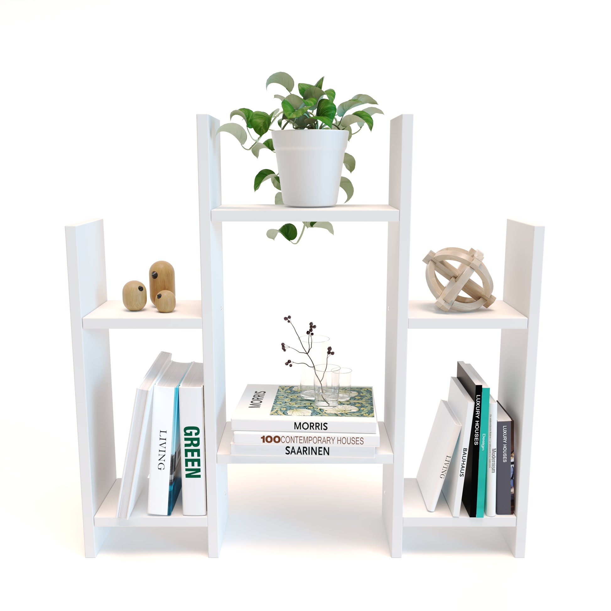 Librero Slim Blanco - MORU MUEBLES